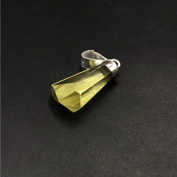 ✨ 10ct Natural Citrine Pendant • Sterling Silver 925 • Unheated Brazil Gemstone - Picture 2 of 5